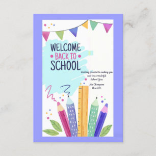 Willkommen zurück zur Schulkarte Einladung