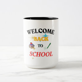 Willkommen zurück zur Tasse der Schule - Spaß und