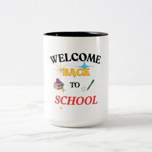 Willkommen zurück zur Tasse der Schule - Spaß und 