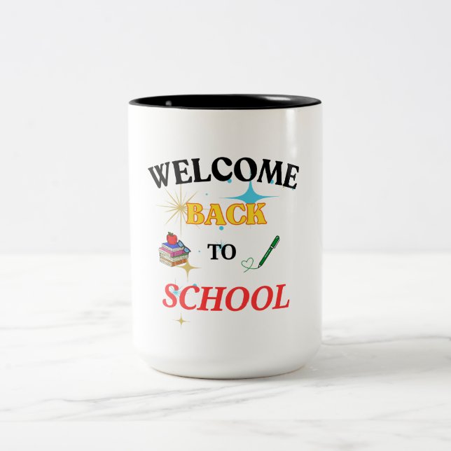 Willkommen zurück zur Tasse der Schule - Spaß und  (Mittel)