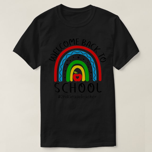Willkommen zurück zur zweiten Klasse des Lehrers R T-Shirt (Design vorne)