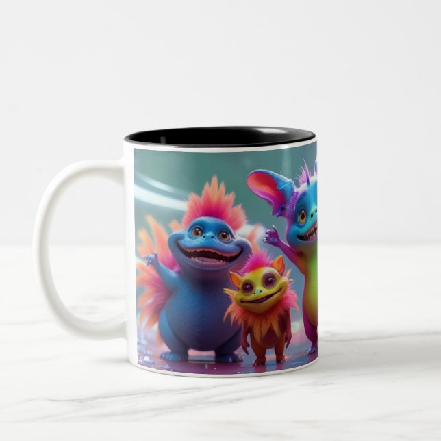 WILLKOMMEN ZWEIFARBIGE TASSE (Links)