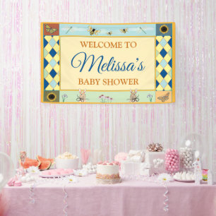 Willkommene Fantasie-Garten-Baby-Party Banner