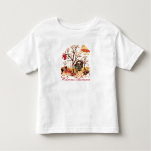 Willkommene Herbst-Fall-Landschaft Kleinkind T-shirt
