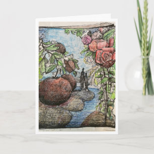 Willkommene Herz-Jubiläumskarte Karte