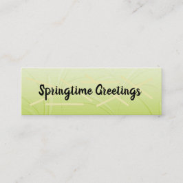 Willkommene kleine Grüße/Springtime Mini Visitenkarte