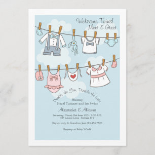 Willkommene Twins treffen und einladen Einladung