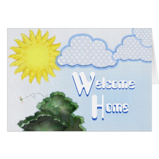 Willkommene Zuhause-Digital-Kunst (Vorderseite (Horizontal))