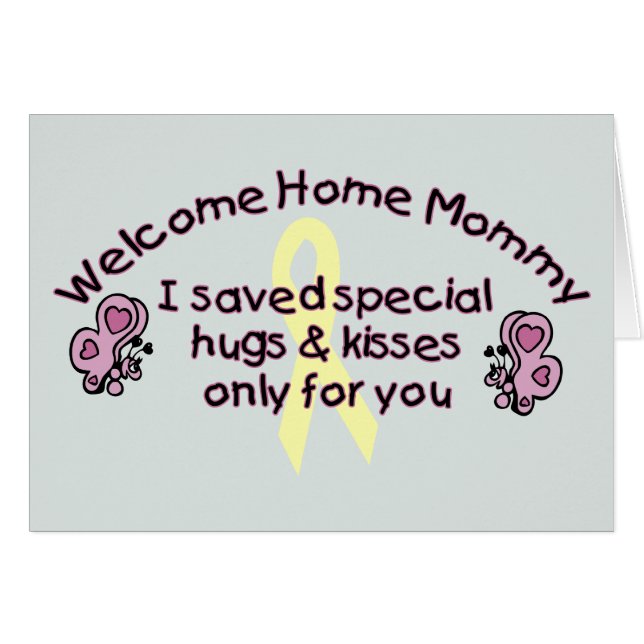 Willkommene Zuhause-Mama (Vorderseite (Horizontal))