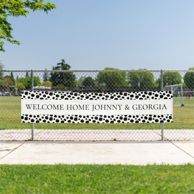  Willkommene Zuhause-Wanddekoration nach Maß Banner (Insitu)