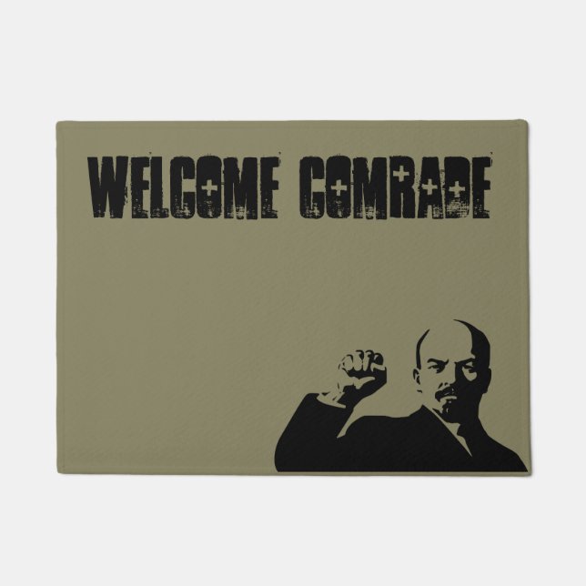 Willkommener Kamerad Lenin Doormat Fußmatte (Vorderseite)
