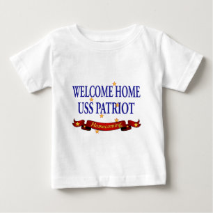 Willkommener Patriot des Zuhause-USS Baby T-shirt