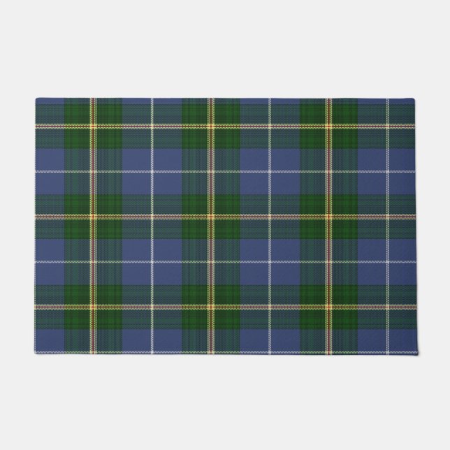 willkommener Türmatte blauer NeuschottlandTartan (Vorderseite)