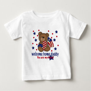 Willkommener Zuhause-Vati-Bär Baby T-shirt