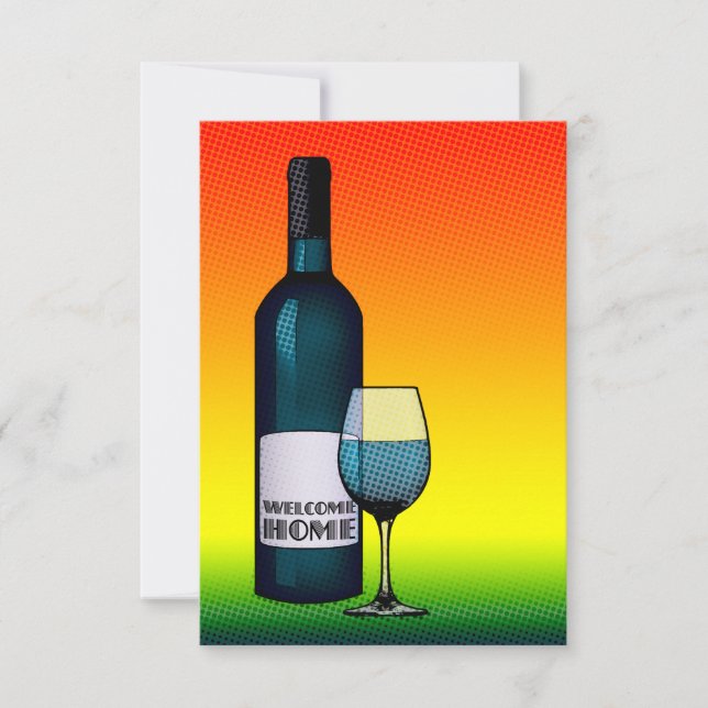 willkommener Zuhausebeifall Einladung (Vorderseite)