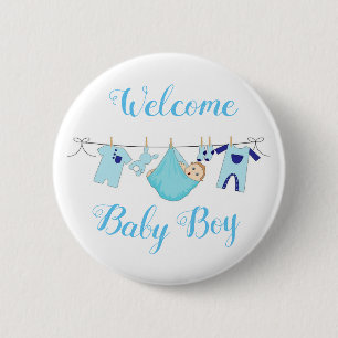 Willkommenes Baby Button