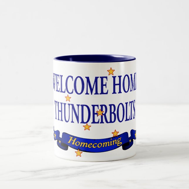 Willkommenes HomeThunderbolts Zweifarbige Tasse (Mittel)