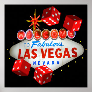 Willkommenes Würfel-Plakat Poster