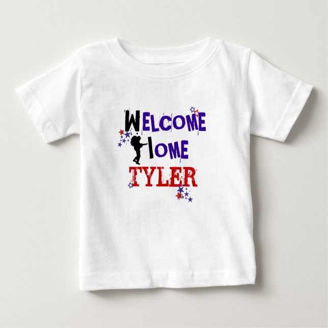 Willkommenes Zuhause Baby T-shirt (Vorderseite)