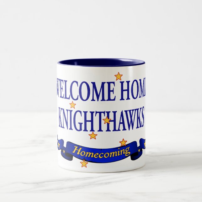 Willkommenes Zuhause Knighthawks Zweifarbige Tasse (Mittel)