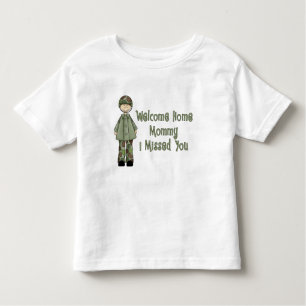 Willkommenes Zuhause-Mama-Armee-Gör (Sohn) Kleinkind T-shirt