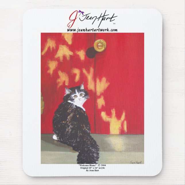 Willkommenes Zuhause Mousepad (Vorne)