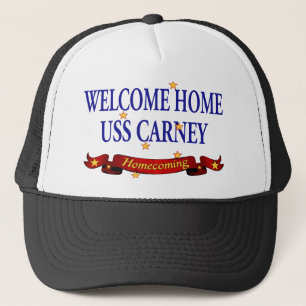 Willkommenes Zuhause USS Carney Truckerkappe