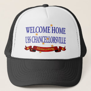 Willkommenes Zuhause USS Chancellorsville Truckerkappe
