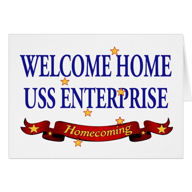 Willkommenes Zuhause USS Enterprise (Vorderseite (Horizontal))