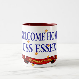 Willkommenes Zuhause USS Essex Zweifarbige Tasse