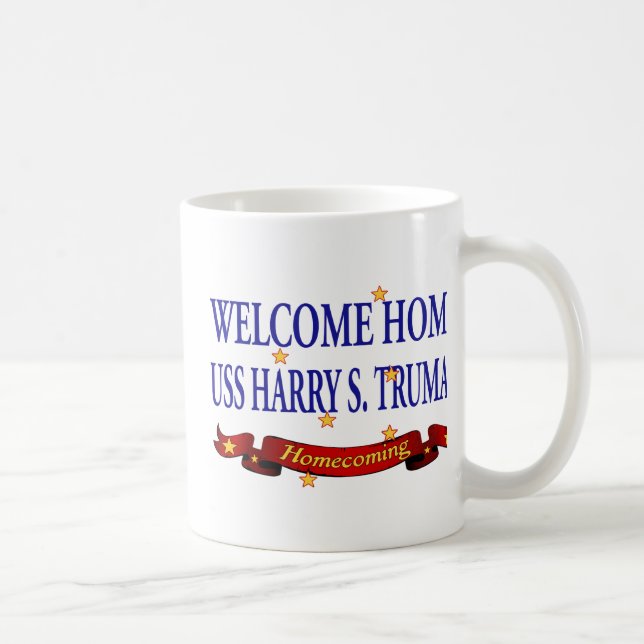 Willkommenes Zuhause USS Harry S. Truman Tasse (Rechts)