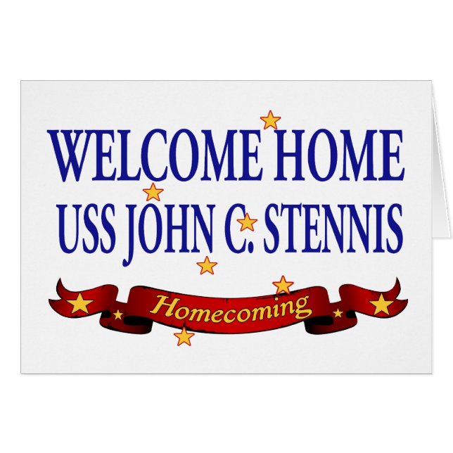 Willkommenes Zuhause USS John C. Stennis (Vorderseite (Horizontal))