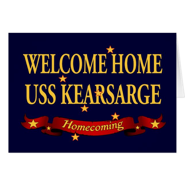 Willkommenes Zuhause USS Kearsarge (Vorderseite (Horizontal))