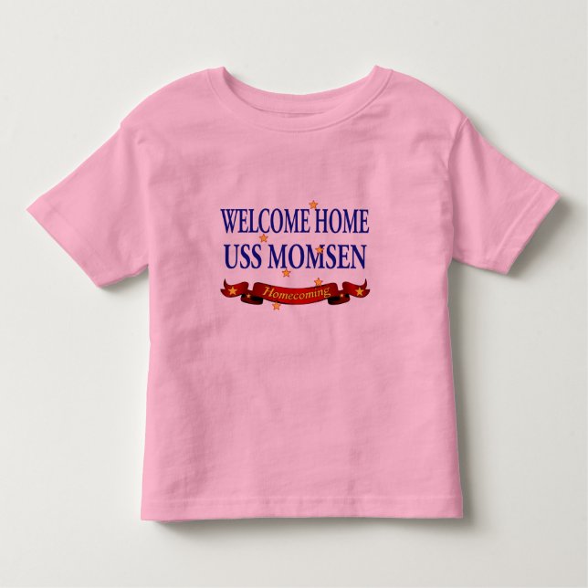 Willkommenes Zuhause USS Momsen Kleinkind T-shirt (Vorderseite)