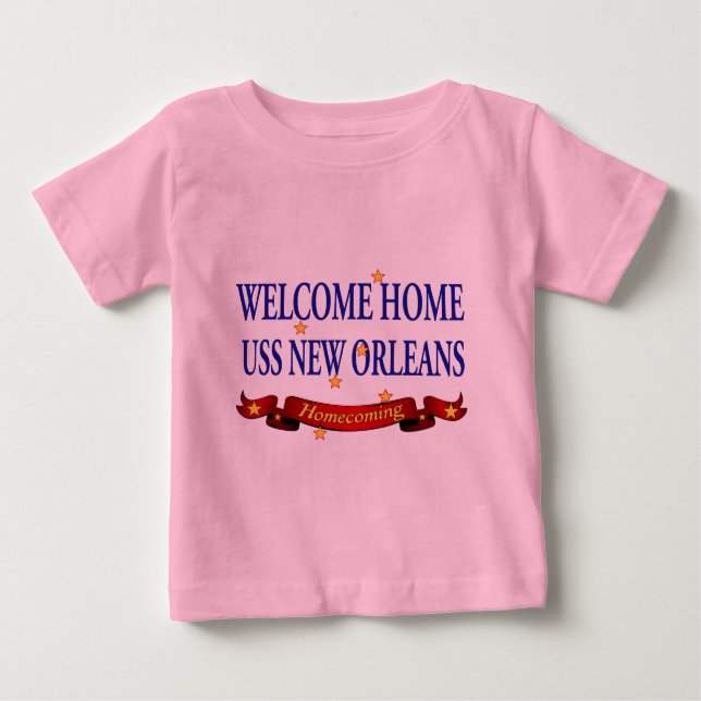 Willkommenes Zuhause USS New Orleans Baby T-shirt (Vorderseite)