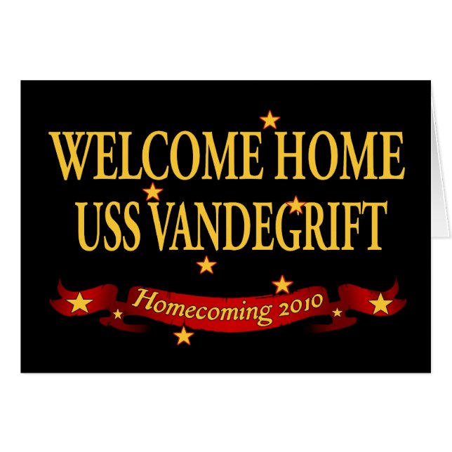 Willkommenes Zuhause USS Vandegrift (Vorderseite (Horizontal))