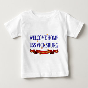 Willkommenes Zuhause USS Vicksburg Baby T-shirt
