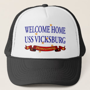 Willkommenes Zuhause USS Vicksburg Truckerkappe