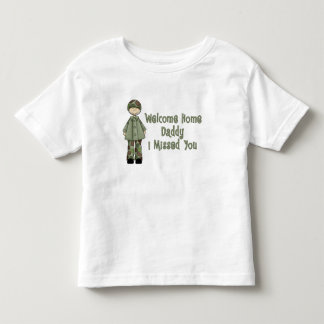 Willkommenes Zuhause-Vati-Armee-Gör (Sohn) Kleinkind T-shirt