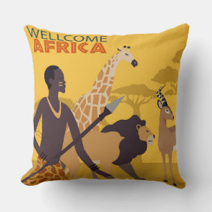 Willkommens-Afrika-Wurfkissen Kissen