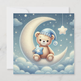 Willkommensankündigung des Baby Boy Einladung