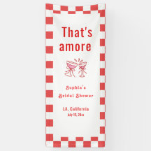 Willkommensbanner 'That's Amor', italienische Brau