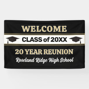 Willkommensbanner zum 20-jährigen Klassentreffen Banner