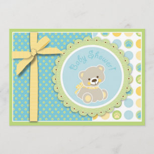 Willkommensbären-Einladungskarte Einladung