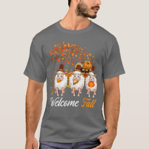 Willkommensbaum Drei Schafe Bauer Pumpkins Pi T-Shirt