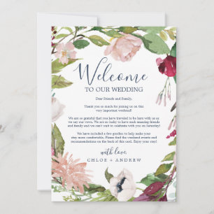 Willkommensbrief und Reisebericht