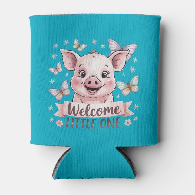 Willkommensgeile Kleine, Niedliche Pinienblütendus Dosenkühler (Vorderseite)