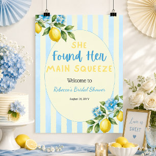 Willkommensgruß zur Brautparty Lemon Main Squeeze Poster