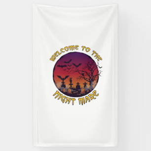 Willkommensnacht Stute Halloween Roter Mond Friedh Banner