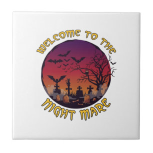 Willkommensnacht Stute Halloween Roter Mond Friedh Fliese